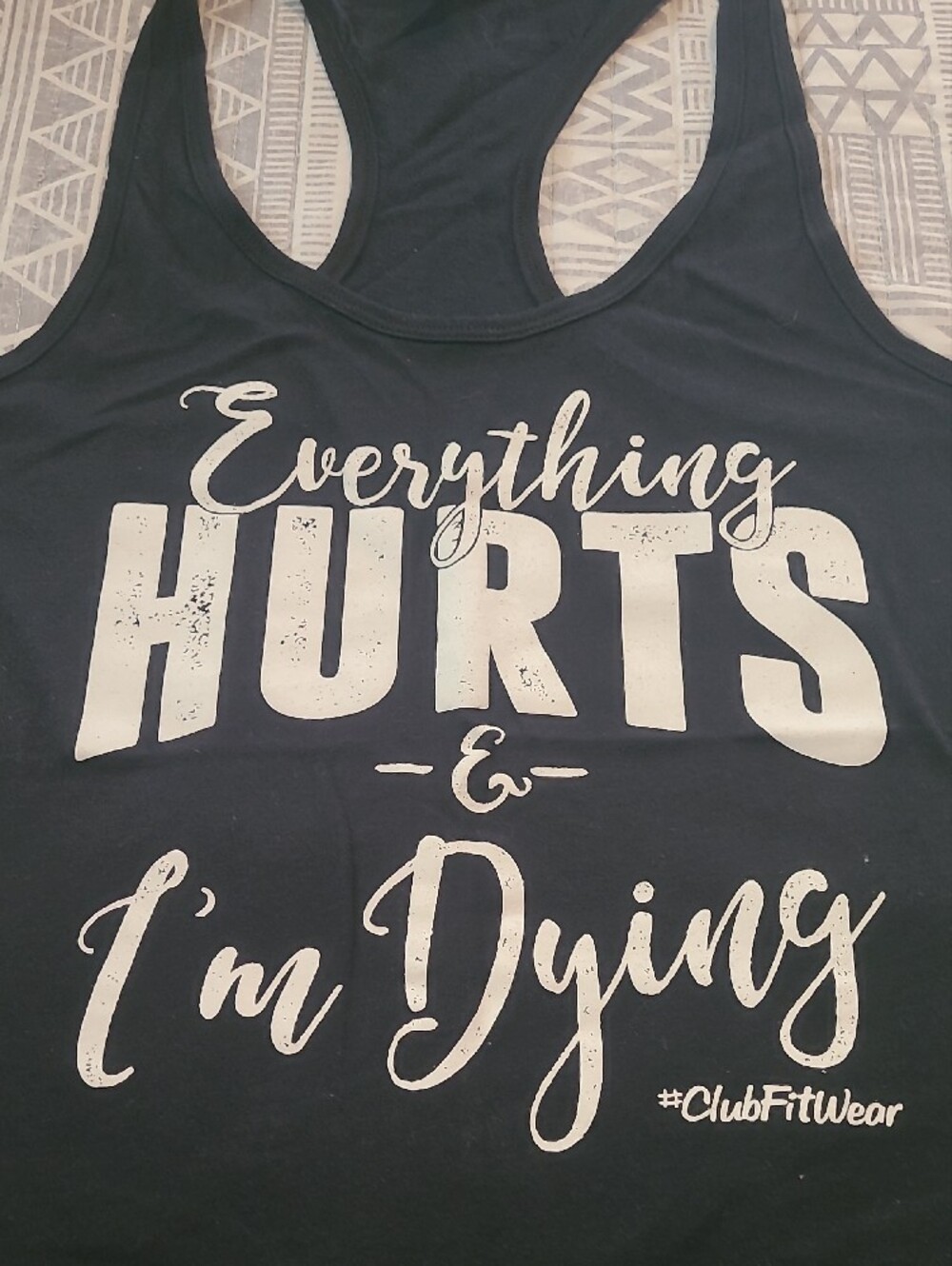 ClubFitWear Racerback Tank Tops - Black & Mint Workout Tees - Picture 3 of 5